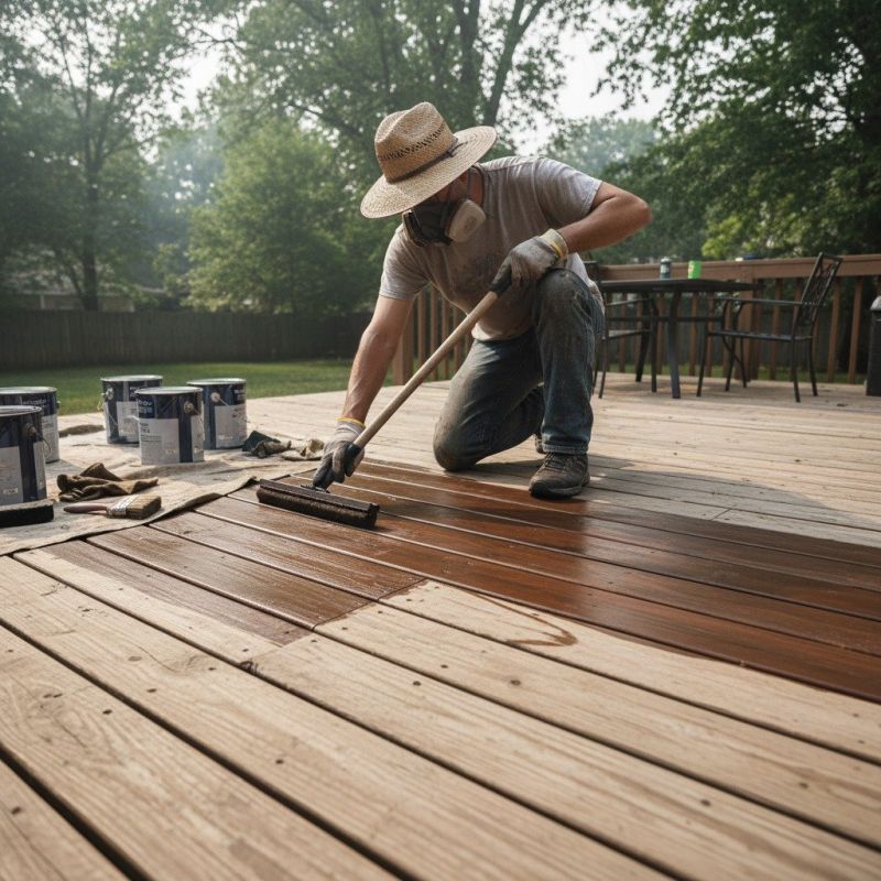 Deck Stripping And Staining