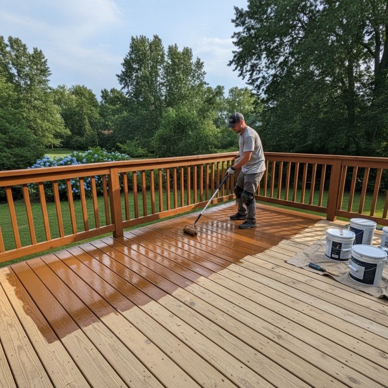 Deck Stripping And Staining